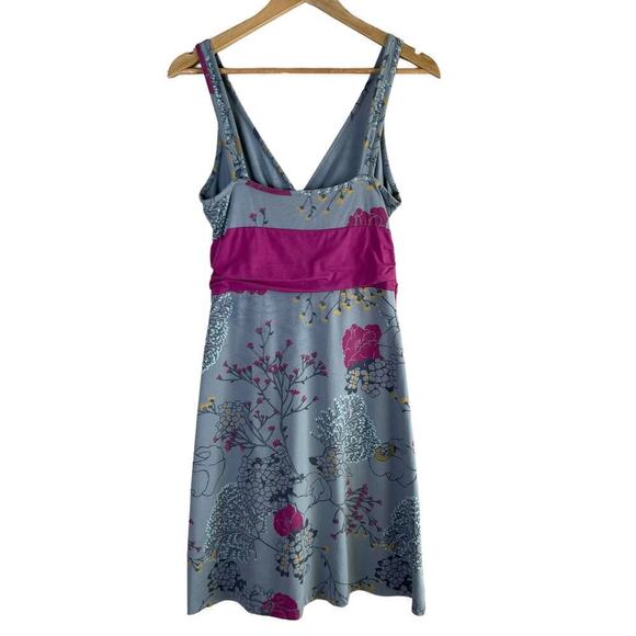 Patagonia‎ Margot Organic Cotton Dress in Grey Pink Floral Sleeveless, Small - Picture 9 of 12